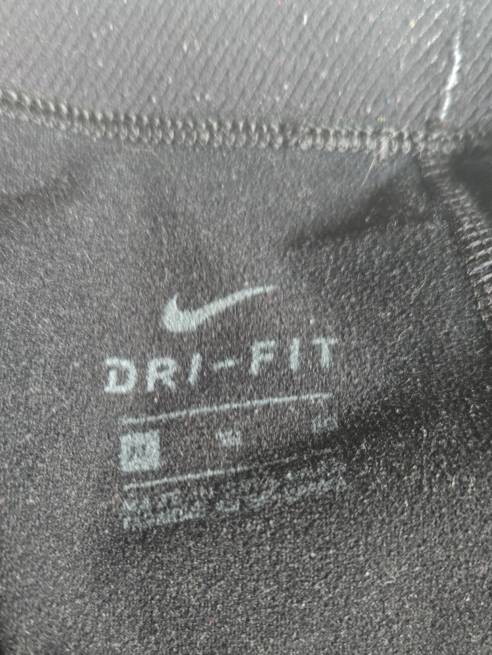 Nike Pro Black Athletic Leggings - "Just Do It" - Picture 7 of 7